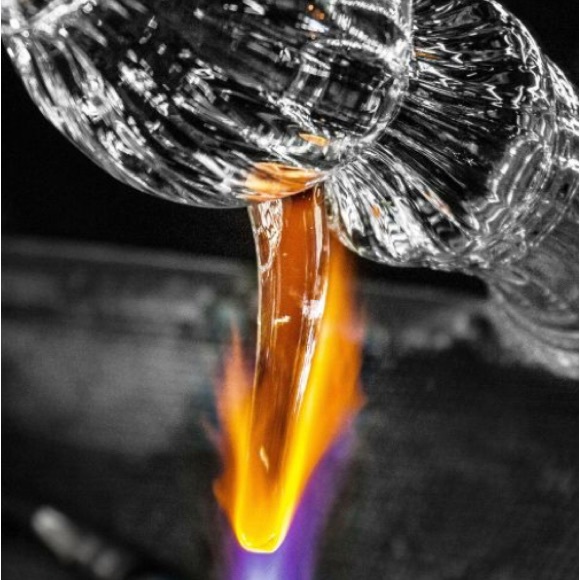 COPY - IVV Glacier Glass 13” Square Serving Platter 10K Gold Rim Italy NEW (oth… - Picture 3 of 8